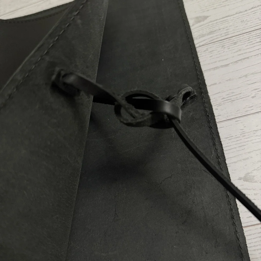 New with Tags - Rustico Black 100% Leather Soft Binder Journal 3-Ring